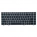 Πληκτρολόγιο Laptop HP ProBook 6460B 6465B / EliteBook 8460P 8460W 8470P US μαύρο με γκρι πλαίσιο
